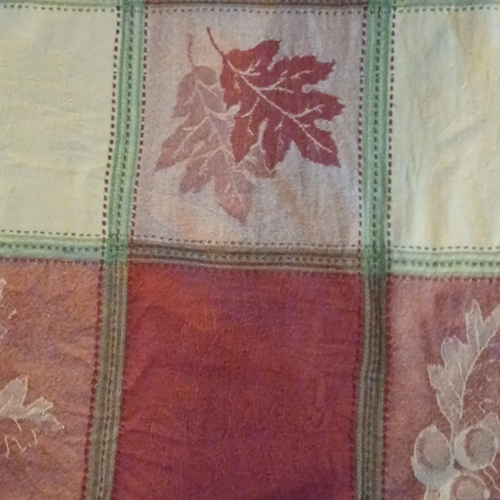 Y2K Fall Autumm Leaves Holiday XLarge Cotton Rectangle Table Cloth